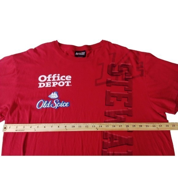 Men's Chase Authentic Stewart Office Depot Red‎ Short Sleeve Shirts Size 2XL - Picture 3 of 16